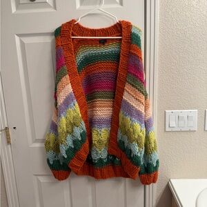 Debut Knit Rainbow Sweater Size M/L